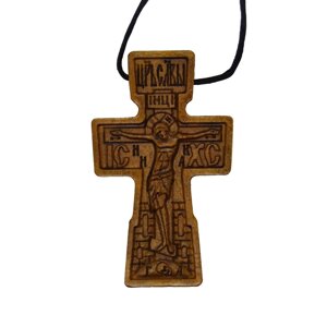 Натільний дерев'яний хрест "Ємельяненко"