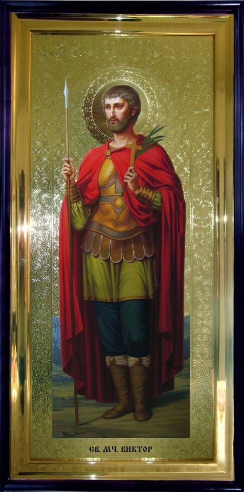 Храмова ікона Святий мученик Віктор 180х82 см - розпродаж