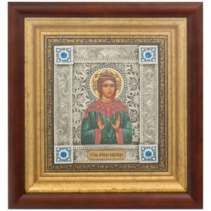 Ікона "Свята мучениця Надія" зі срібла в Києві от компании Иконная лавка