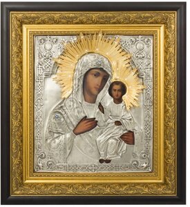 Ікона "Пресвятої Богородиці Смоленська" зі срібла з позолотою