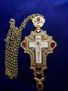 Хрест для священнослужителя з прикрасами №4