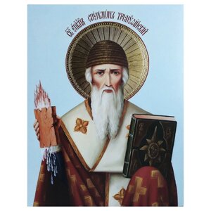 Писана ікона "Святий єпископ Святий Спиридон"