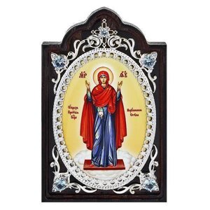 Ікона срібна "Божої Матері Непорушна стіна"