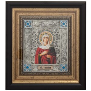Ікона "Свята мучениця Тетяна" зі срібла 36х33см