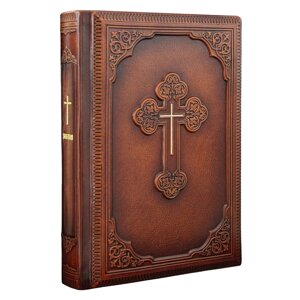 Шкіряна книга "Біблія" 160х230мм