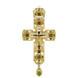 Хрест для священнослужителя латунний декорований