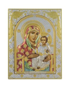 Грецька ікона прямокутна "Божа Матір Єрусалимська"