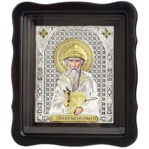 Ікона "Святий Спиридон" посріблена в Києві від компанії Магазин православных товаров