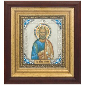 Ікона "Святий апостол Петро" зі срібла в Києві от компании Иконная лавка