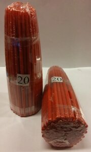 Свічка парафінова червона конус 2 кг / 100шт. №20