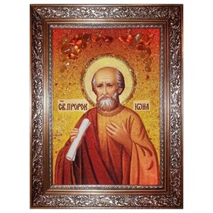 Янтарна ікона Святий пророк Іоанн 15x20 см в Києві от компании Иконная лавка