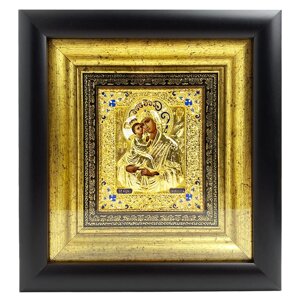 Ікона "Божа Матір Почаївська" зі срібла