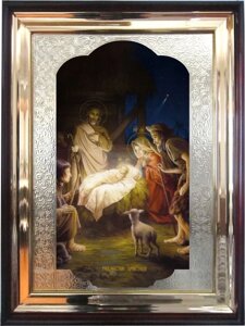 Храмова ікона Різдво Христове 56х46 см в Києві от компании Иконная лавка