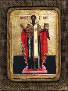 Ікона "Василь Великий" копія XVIII століття на дереві