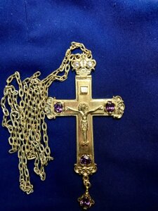 Хрест для священнослужителя з прикрасами №5