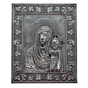 Ікона з чистого срібла "Богородиця Казанська"