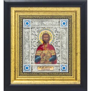 Ікона "Святий мученик Віктор" зі срібла