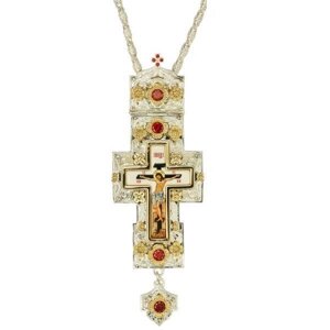Хрест для священика латунний з ланцюгом 2.7.0273л