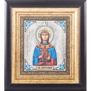 Ікона "Свята Катерина" зі срібла в Києві от компании Иконная лавка
