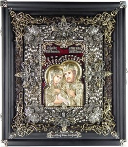 Ікона "Святі князь Петро і княгиня Февронія" в кіоті в Києві от компании Иконная лавка
