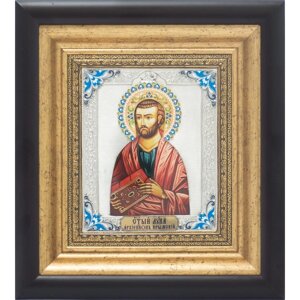 Ікона "Святий апостол Лука" зі срібла в Києві от компании Иконная лавка