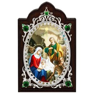 Ікона латунна "Різдво Христове"