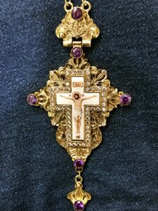 Хрест для священнослужителя з прикрасами №6