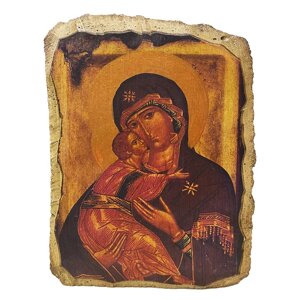 Ікона фреска "Богородиця Володимирська"