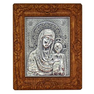 Ікона з чистого срібла "Божа Матір Казанська"