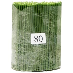 Свічка парафінова зелена №80 / 2кг / 400шт / 17 см