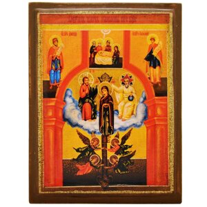 Ікона "Ключ розуміння Пресвятої Богородиці" на дереві