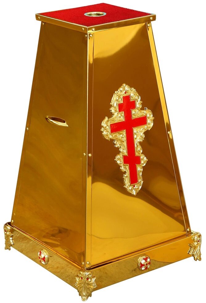 Підставка під хоругви з литим хрестом від компанії Іконна лавка - фото 1