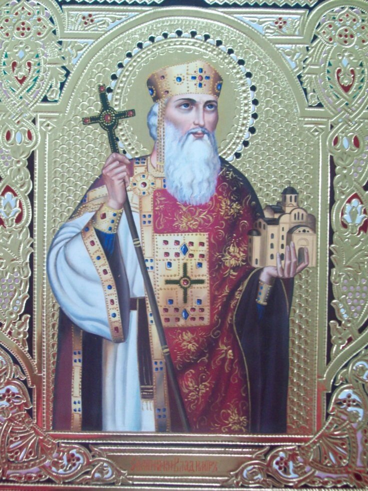 Писана ікона "Святий князь Володимир" від компанії Іконна лавка - фото 1