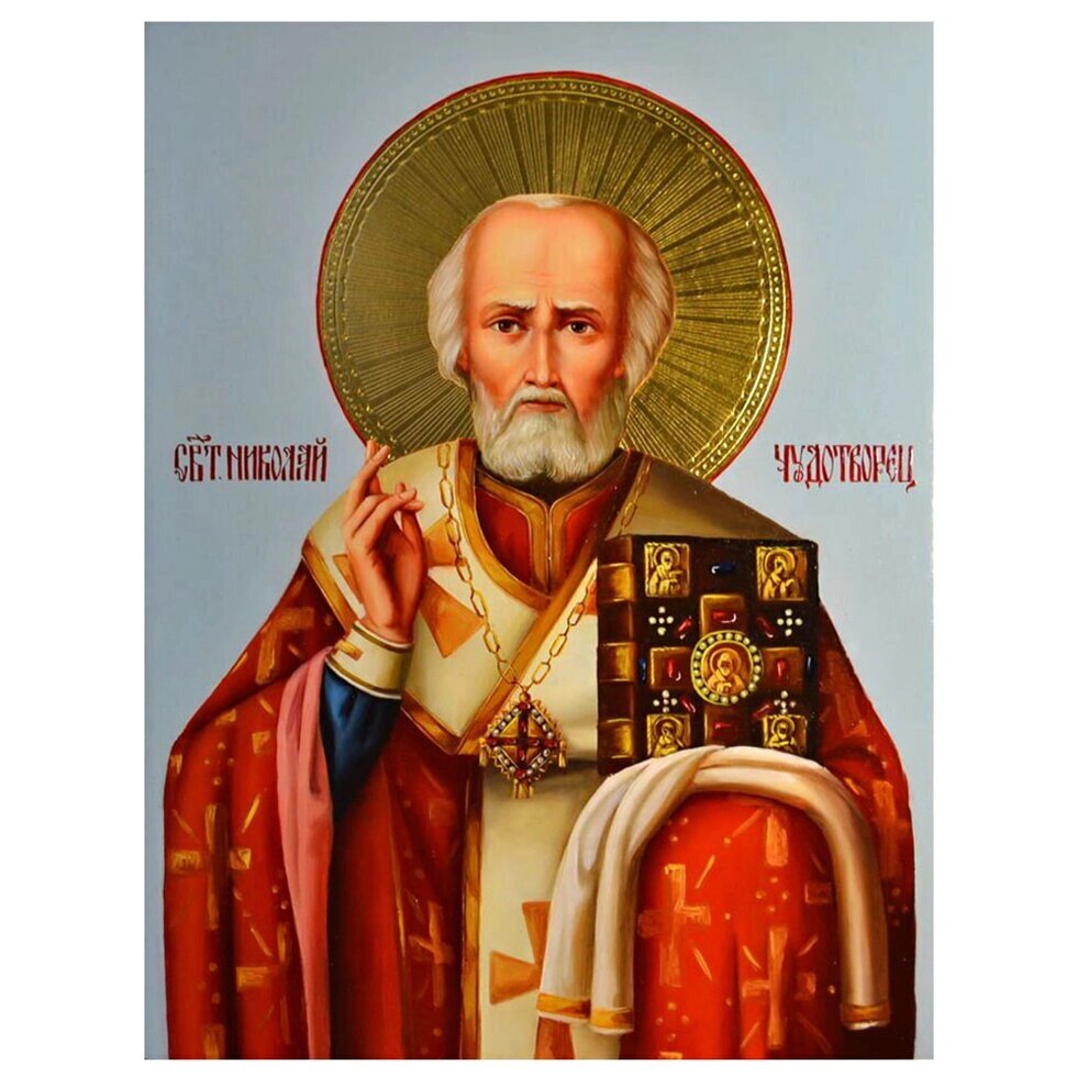 Писана ікона "Святий Миколай" від компанії Іконна лавка - фото 1