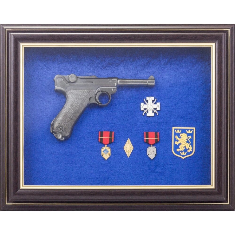 Подарунковий колаж "Пістолет Парабелум" від компанії Іконна лавка - фото 1