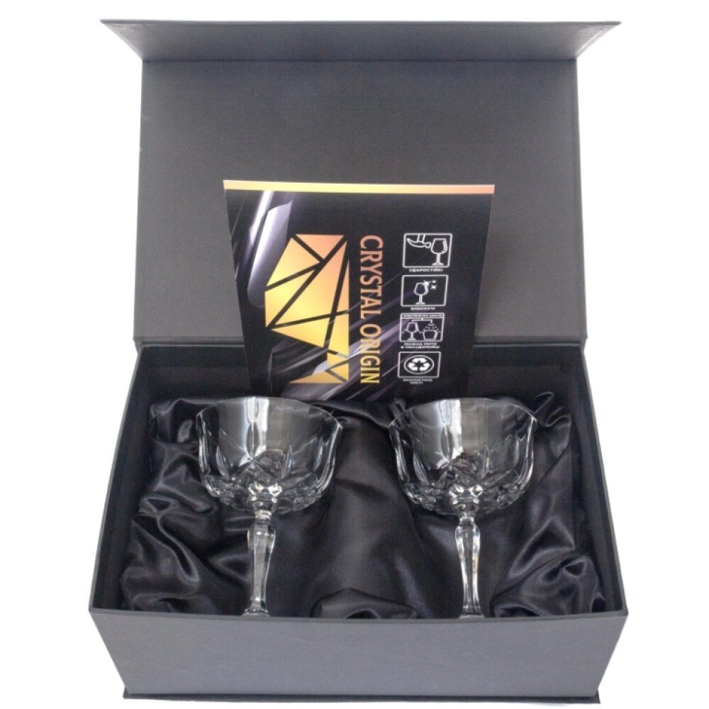 Подарунковий набір келихів для шампанського Crystal Origin від компанії Іконна лавка - фото 1