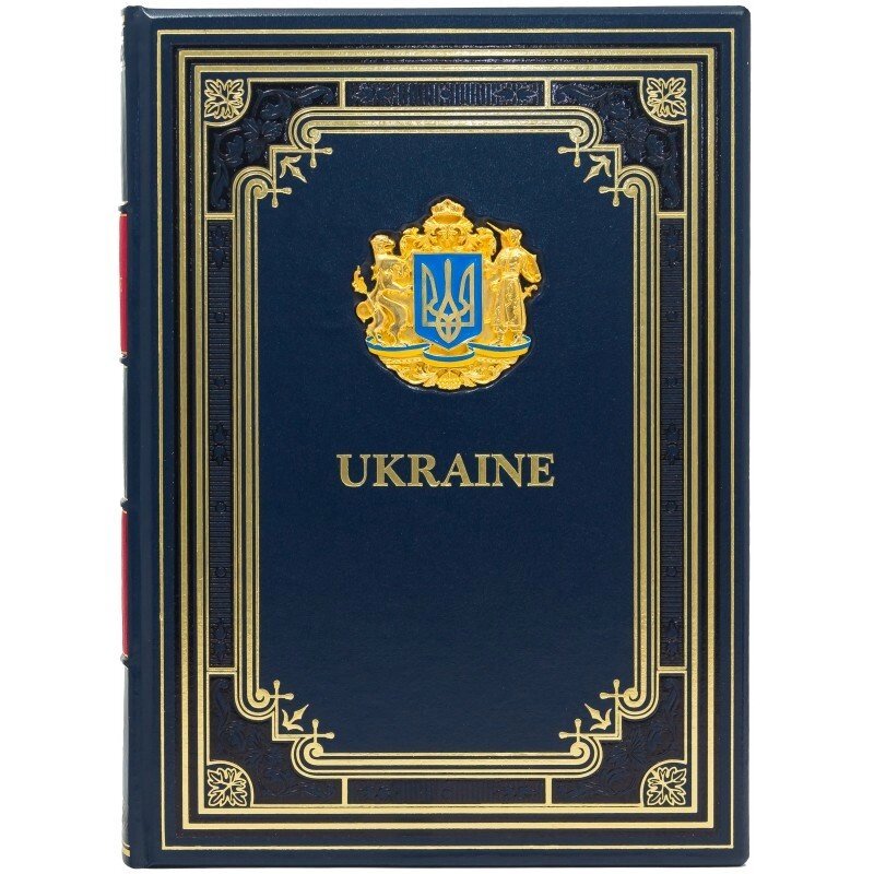 Шкіряна книга "Ukraine" на англ. мовою від компанії Іконна лавка - фото 1