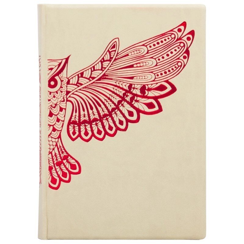 Шкіряний щоденник "Сова" білий від компанії Іконна лавка - фото 1