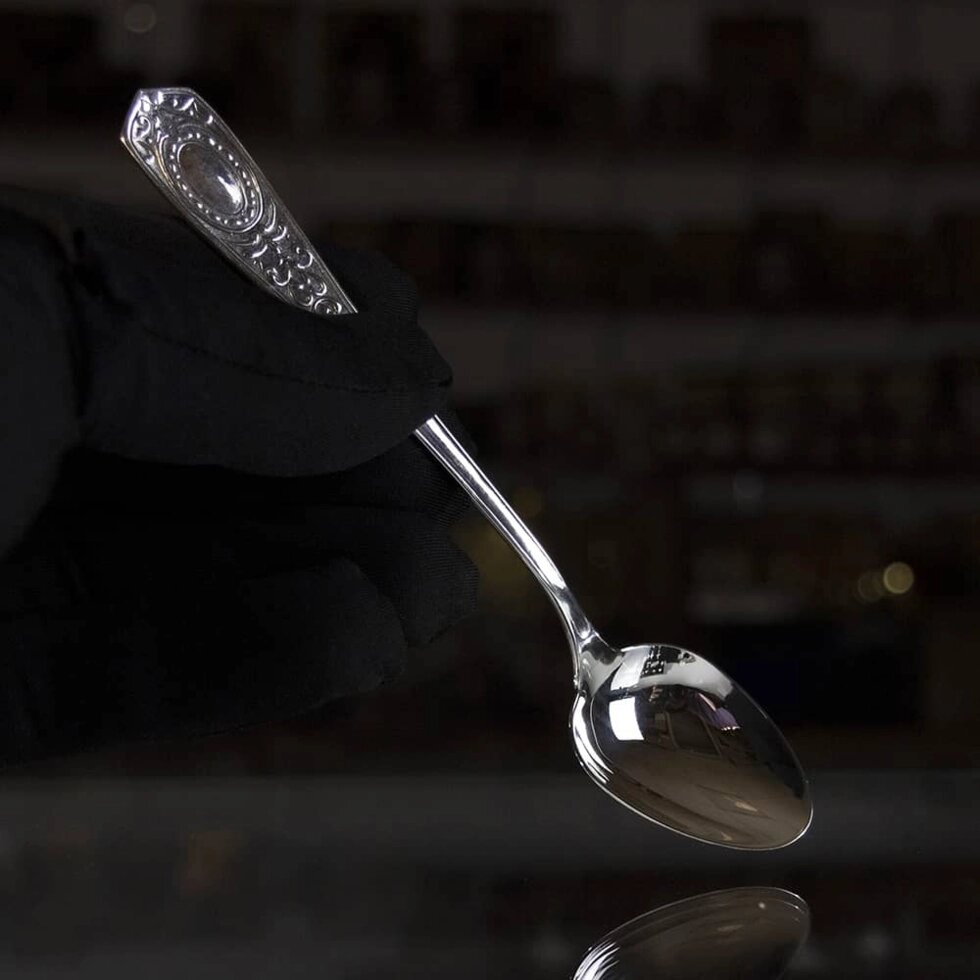 Срібна ложка чайна "Дзеркало" від компанії Іконна лавка - фото 1