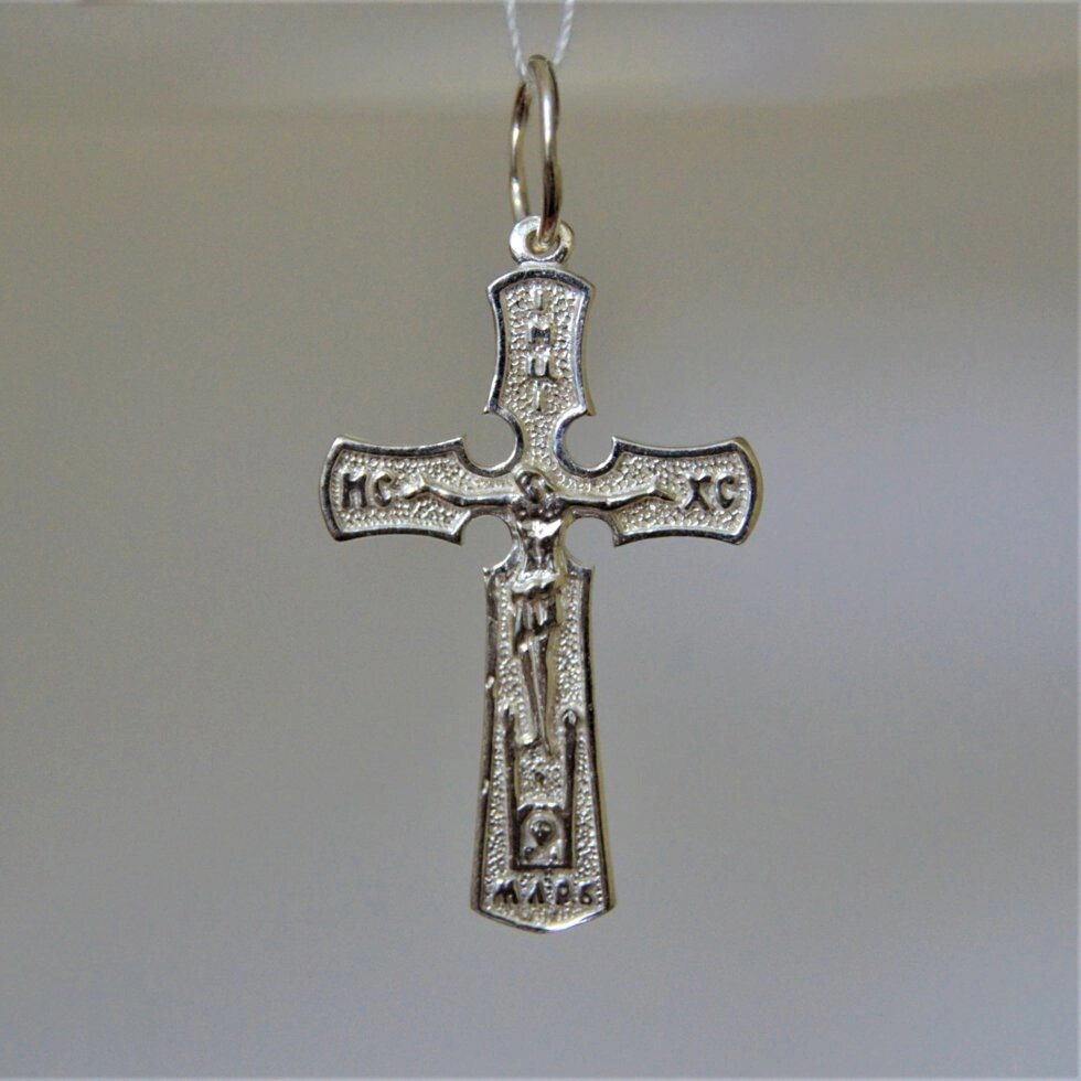 Срібний хрестик Кр118 від компанії Іконна лавка - фото 1
