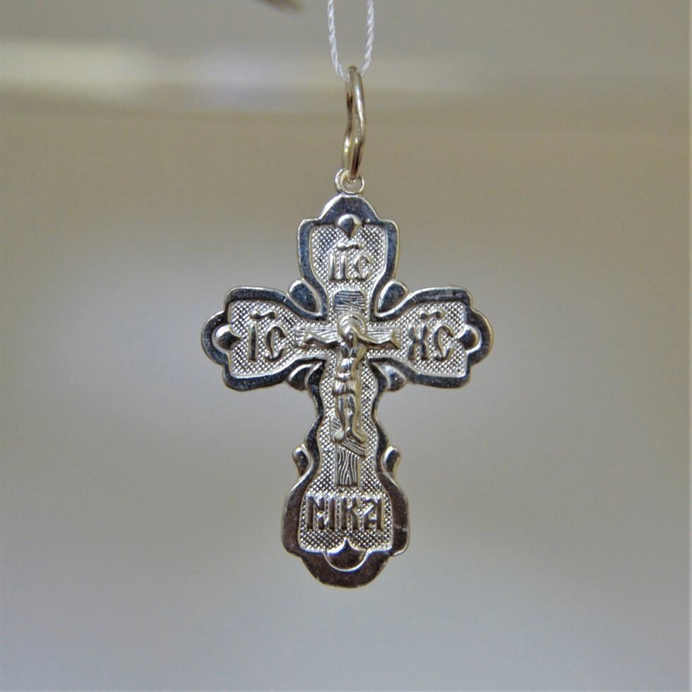 Срібний хрестик Кр121 від компанії Іконна лавка - фото 1