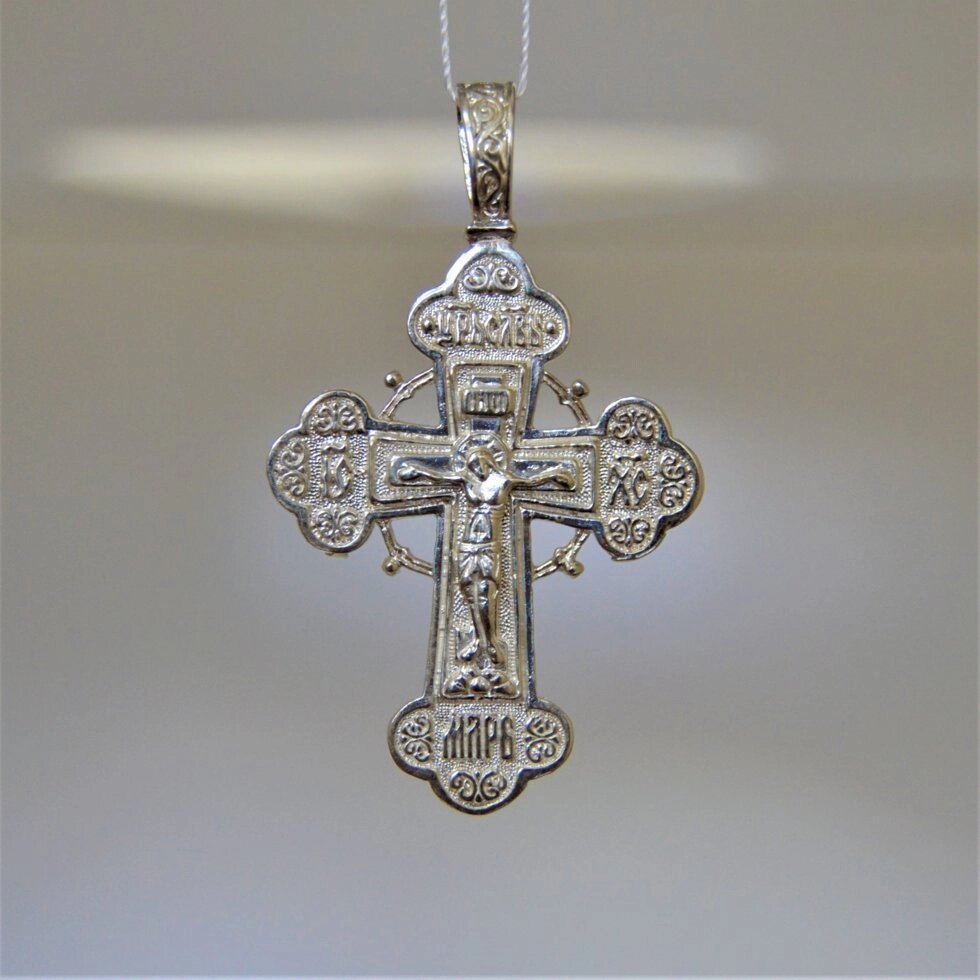 Срібний хрестик Кр122 від компанії Іконна лавка - фото 1