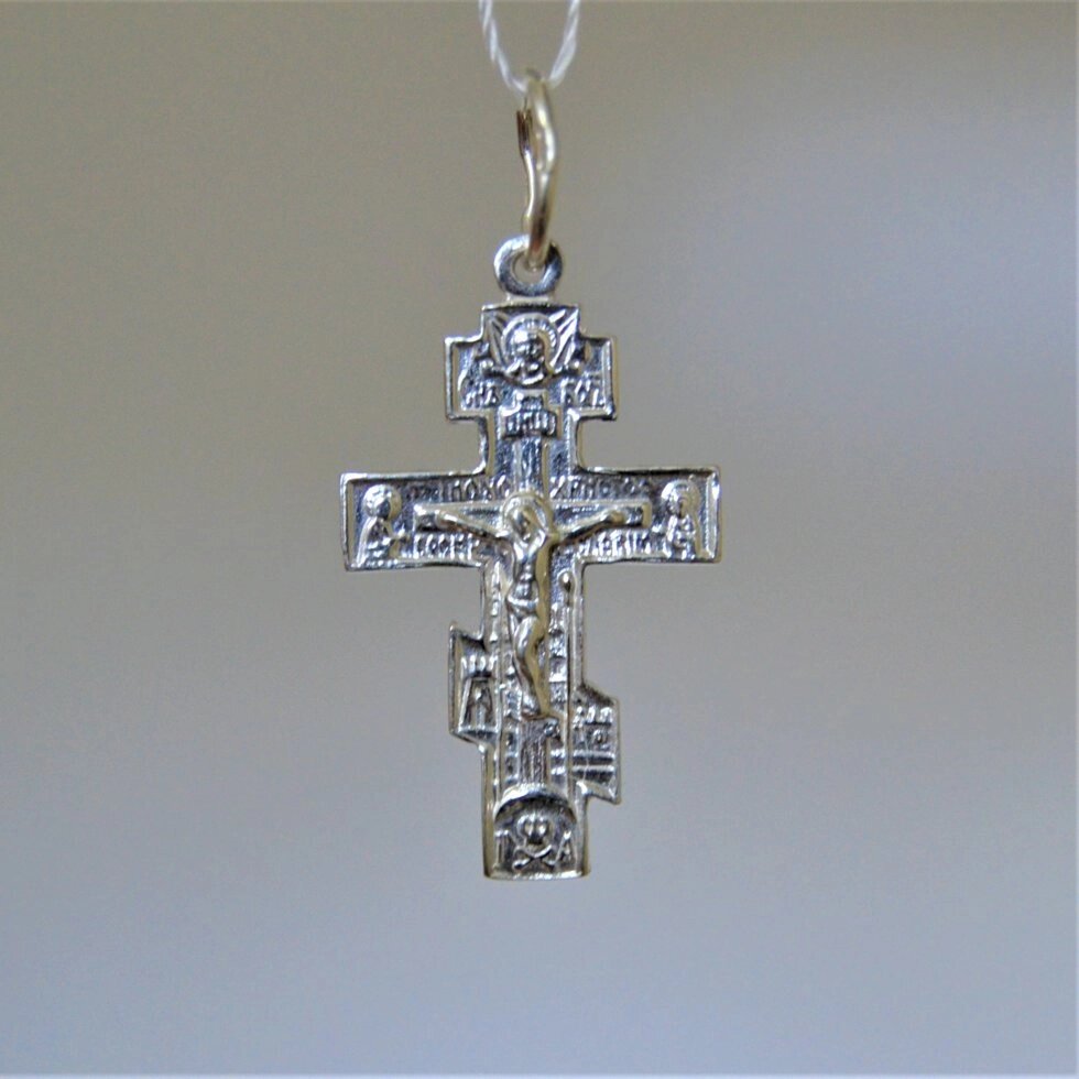 Срібний хрестик Кр132 від компанії Іконна лавка - фото 1