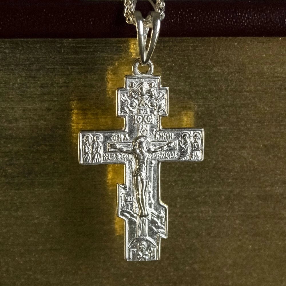 Срібний хрестик Кр133 від компанії Іконна лавка - фото 1