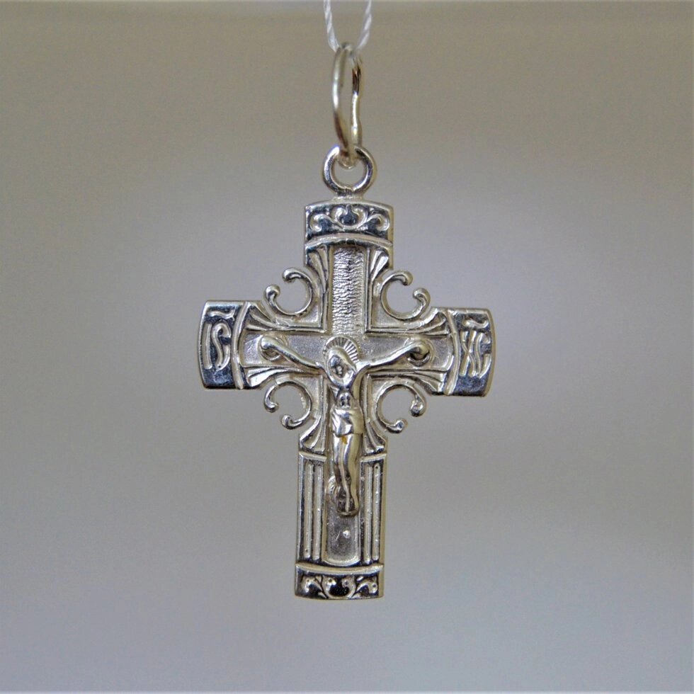 Срібний хрестик Кр150 від компанії Іконна лавка - фото 1