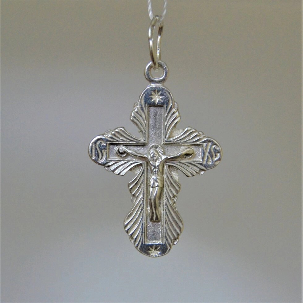 Срібний хрестик Кр151 від компанії Іконна лавка - фото 1