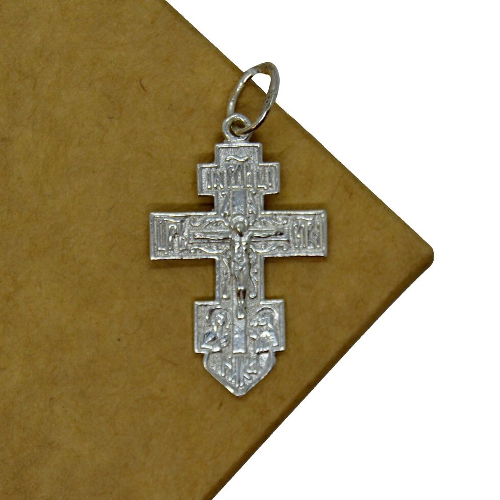 Срібний хрестик Кр152 від компанії Іконна лавка - фото 1