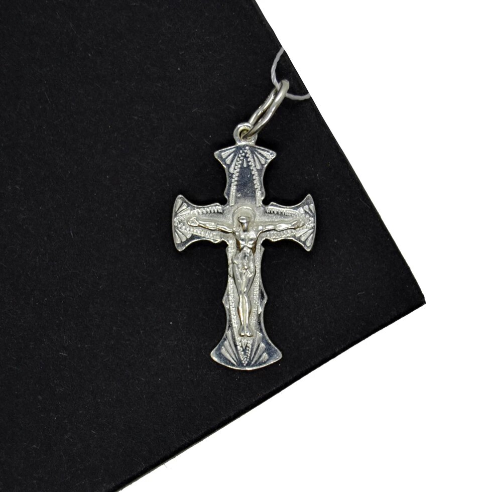 Срібний хрестик Кр156 від компанії Іконна лавка - фото 1