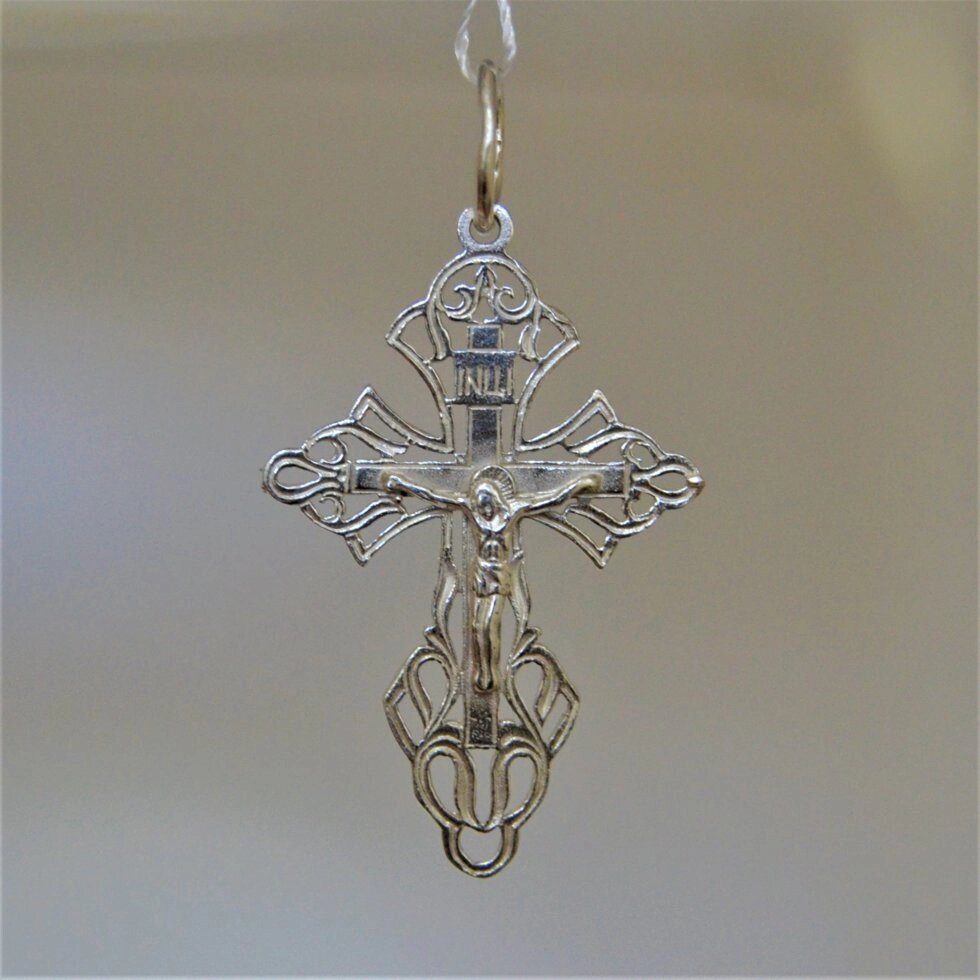 Срібний хрестик Кр169 від компанії Іконна лавка - фото 1