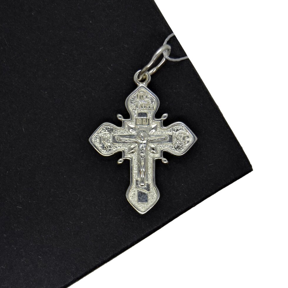 Срібний хрестик Кр181 від компанії Іконна лавка - фото 1